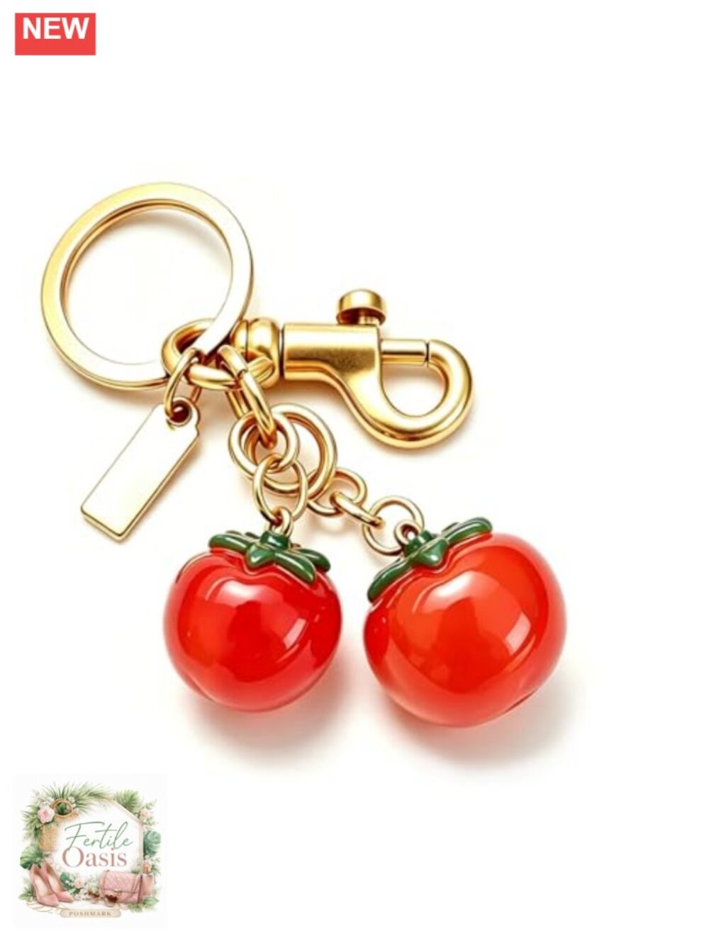 Resin Food Keychain Cute Purse Charm with Lobster Clasp